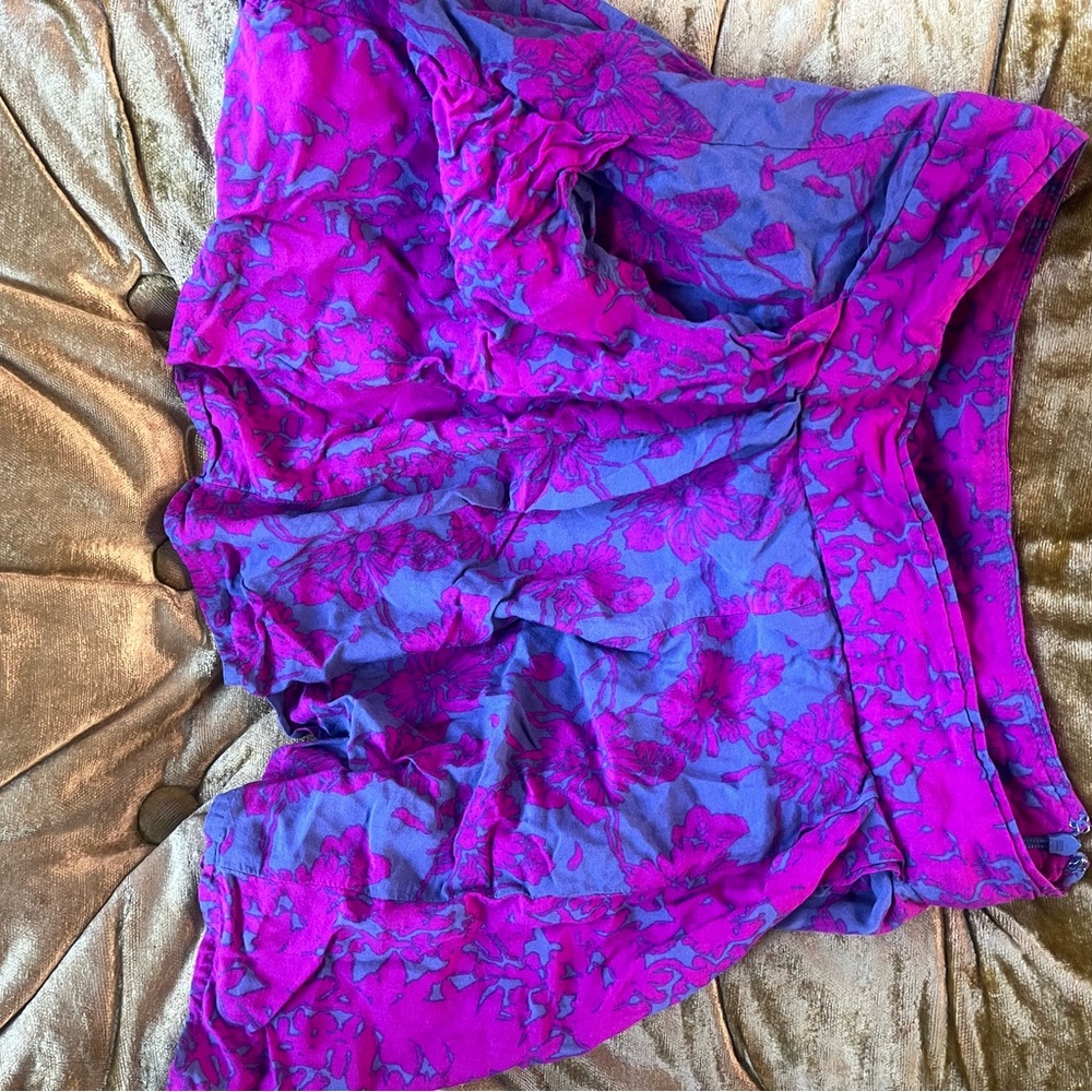 Free People Purple and Blue Women Shorts